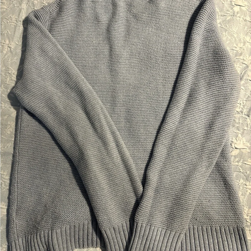 J. Crew light blue/Gray Crew Neck Sweater - Picture 4 of 4